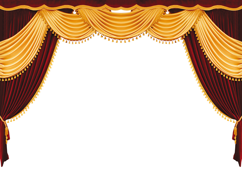 Theatre Stage Curtain Background For Powerpoint Border And Frame Ppt Templates