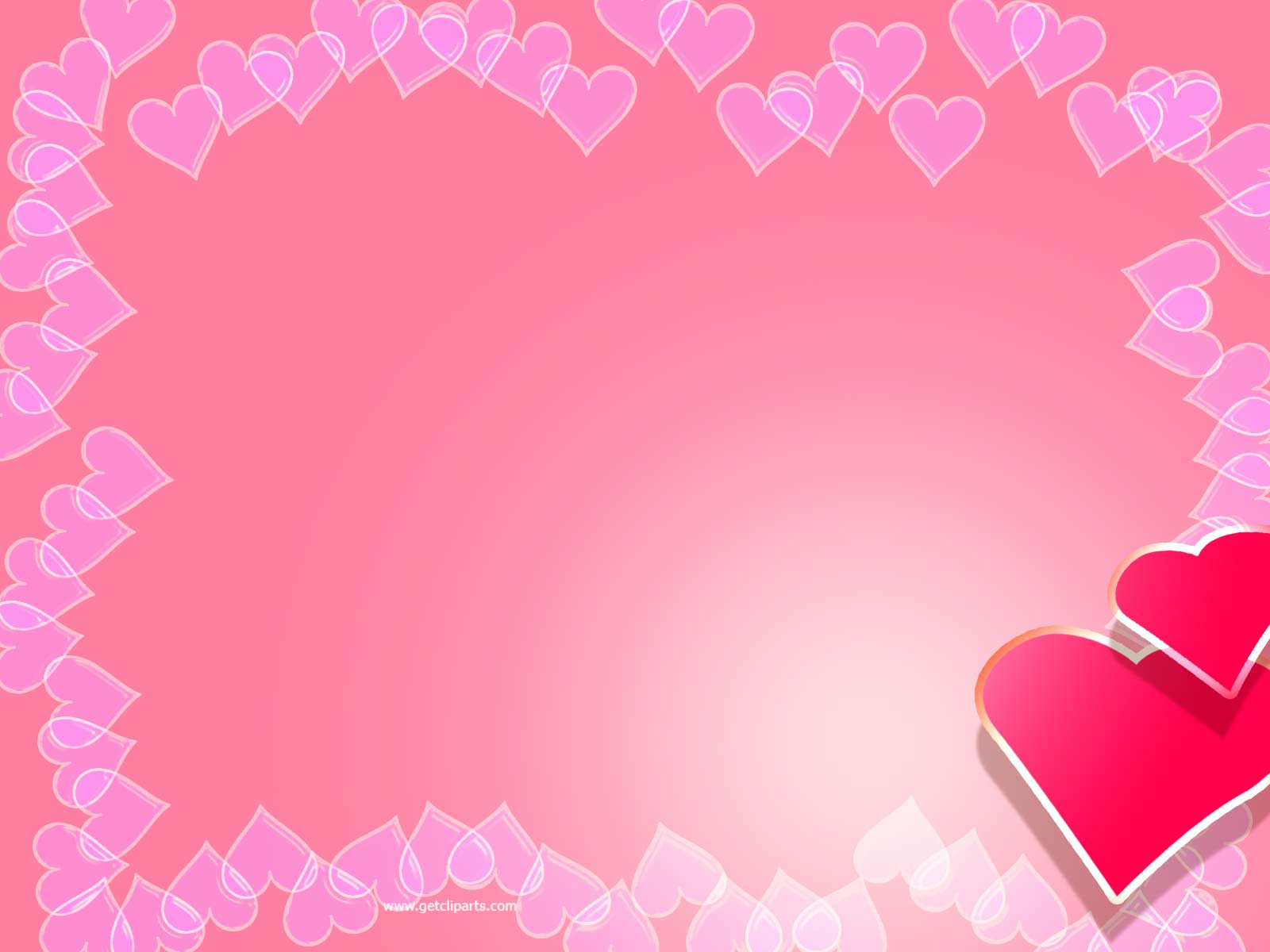 Valentine Background For PowerPoint - Border and Frame PPT Templates Pertaining To Valentine Powerpoint Templates Free