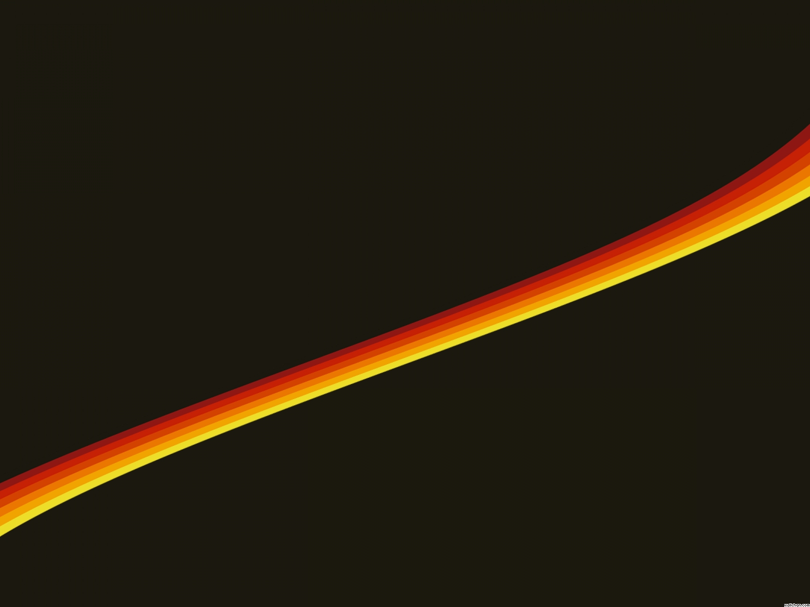 Yellow to Red Curve Background